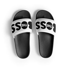 Load image into Gallery viewer, The Boss Men’s slides | Black and White