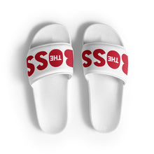 Load image into Gallery viewer, The Boss Men’s slides | White and Red