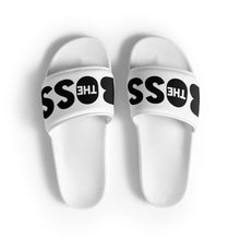 Load image into Gallery viewer, The Boss Men’s slides | Black and White