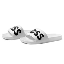 Load image into Gallery viewer, The Boss Men’s slides | Black and White