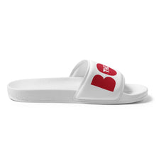 Load image into Gallery viewer, The Boss Men’s slides | White and Red