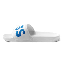 Load image into Gallery viewer, The Boss Men’s slides | White and Blue