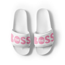 Load image into Gallery viewer, The Boss Women's slides | White and Pink
