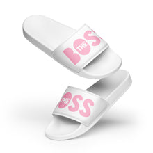 Load image into Gallery viewer, The Boss Women's slides | White and Pink