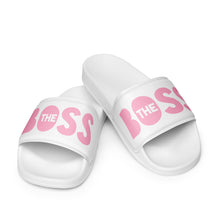 Load image into Gallery viewer, The Boss Women's slides | White and Pink