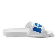 Load image into Gallery viewer, The Boss Men’s slides | White and Blue
