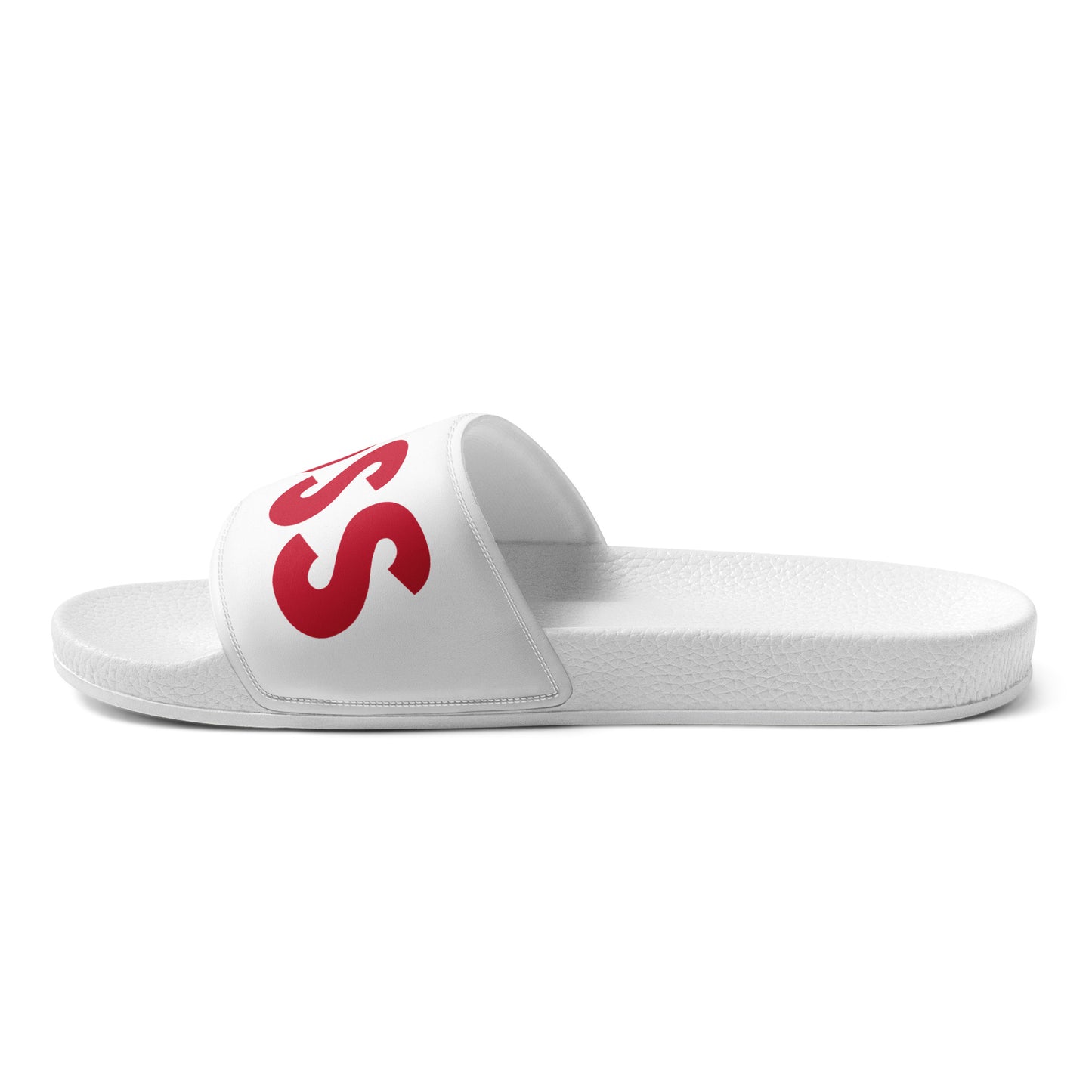 The Boss Men’s slides | White and Red