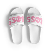 Load image into Gallery viewer, The Boss Women&#39;s slides | White and Pink
