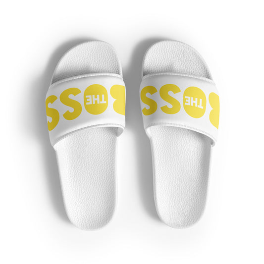 The Boss Women's slides | White and Yellow