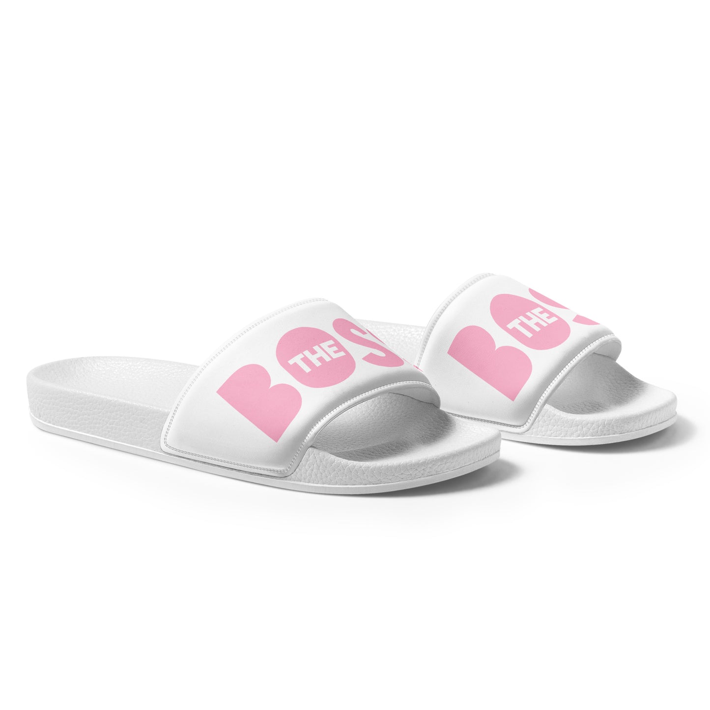 Women's slides | White and Pink