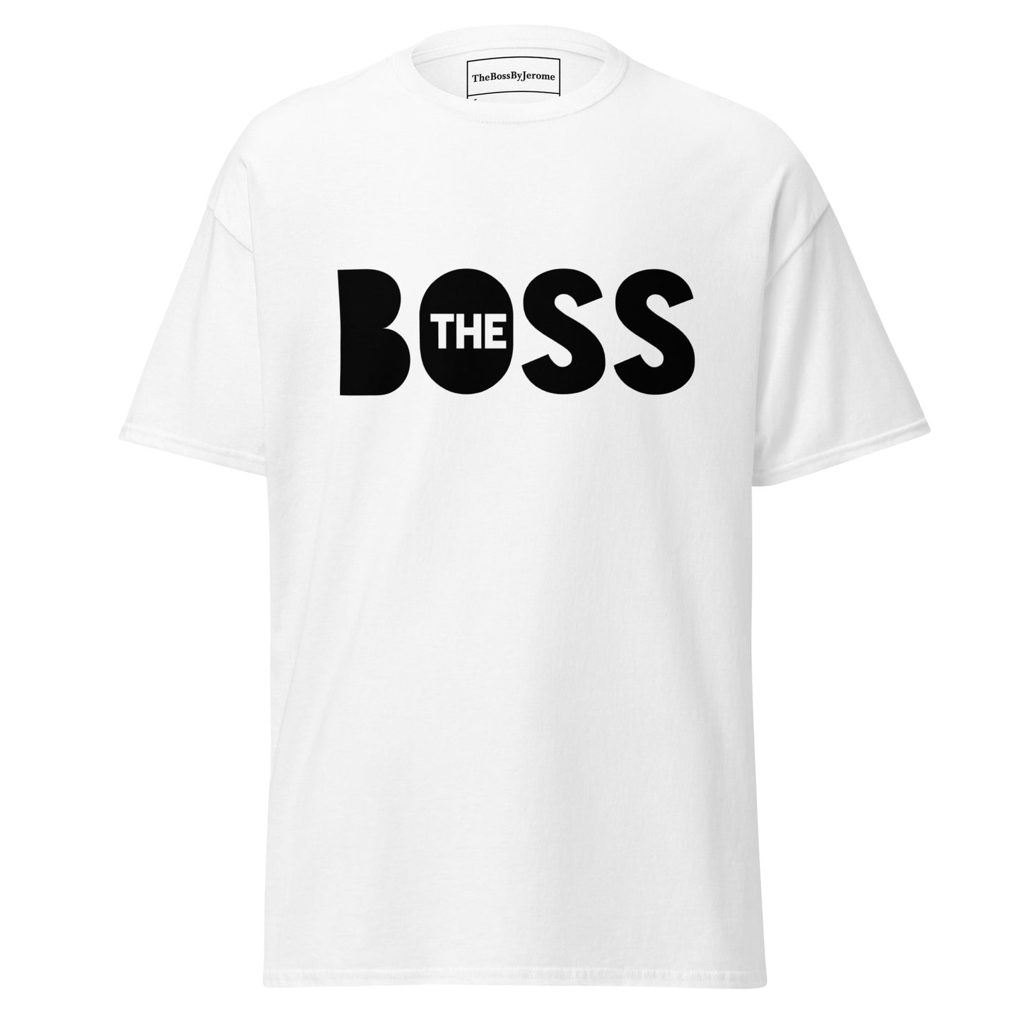 The Boss Men's Classic T Shirt | White and Black