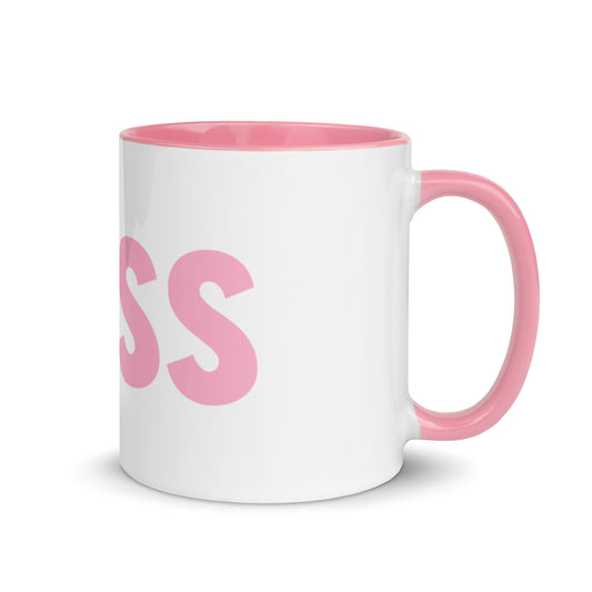 The Boss Mug | Pink and White